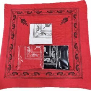 Paisley Screen-Printed Square Scarf, 117 cm