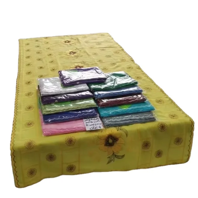 Chiffon Shawl – Grid Lattice Floral