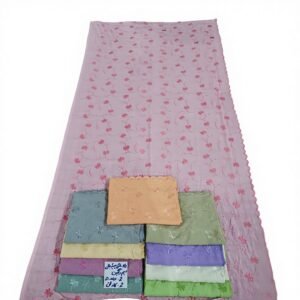 Swiss Voile Shawl – Tonal Blossom, Pastel