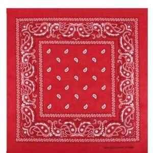Paisley Screen-Printed Bandana, 47 inch