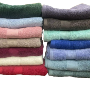 Cotton Terry Bath Towel 500 GSM – Dobby Border, 16 Shades