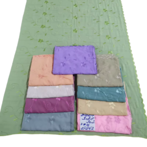 Swiss Voile Shawl – Floral, Tone on Tone
