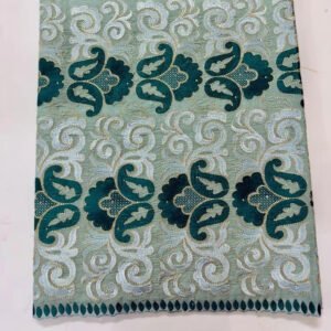 Organza Shawl – Paisley Embroidered with Sequin and Bead Work