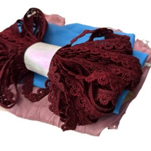 Floral Scroll Guipure Lace Trim – Water Soluble Openwork