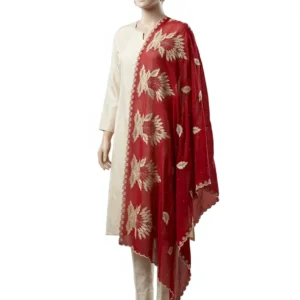 Chiffon Shawl – Leaf with Scalloped Edge