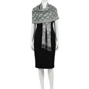 Ogee Trellis Jacquard Winter Shawl