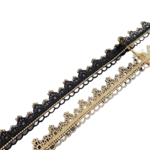 Water Soluble Gold Lace Trim 1.6cm