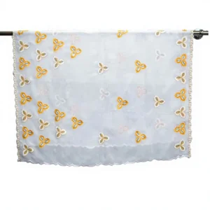Chiffon Scarf – Butterfly Applique, Sheer