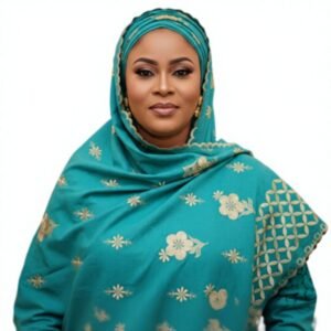 Swiss Voile Shawl – Floral with Lattice Border