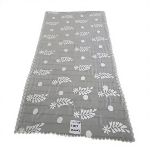 Chiffon Shawl – Floral with Scalloped Border, Twelve Shades