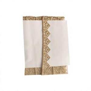 Embroidered Lace Border – Rosette Chevron Point