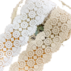 Crochet Look Cotton Lace Trim 5.5cm – Daisy Medallion