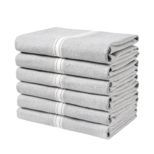 Cotton Herringbone Twill Tea Towel – Yarn Dyed Stripe