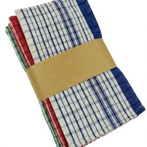 Cotton Check Kitchen Towel 50x70cm – Yarn Dyed, Retail Pack