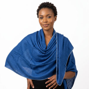 Viscose Shawl – Solid Colour with Whipstitch Border