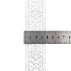 Daisy Flower Guipure Lace Trim 4cm – Circle Ring Chain