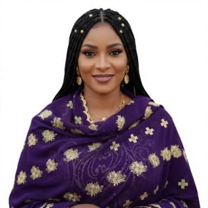 Swiss Voile Shawl – Golden Floral