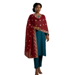 Chiffon Shawl – Floral with Soft Drape