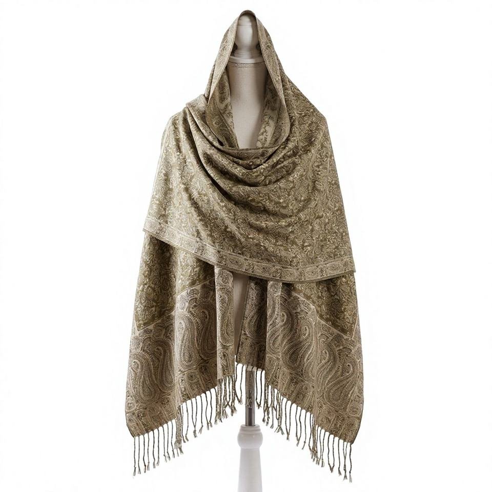 Handcrafted Floral Paisley Viscose Shawl