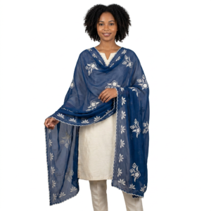 Swiss Voile Shawl – Floral with Scalloped Edge, Bulk Pack