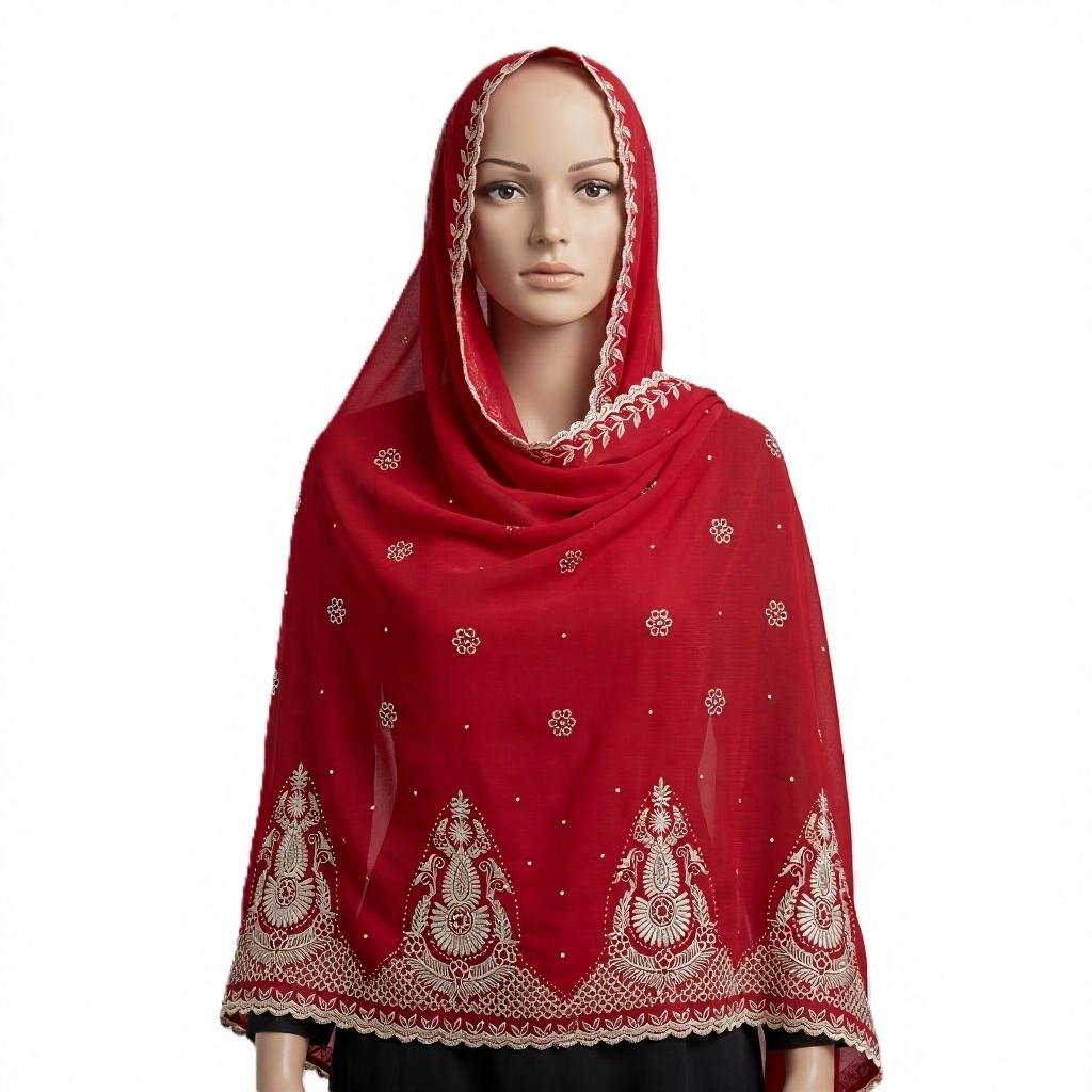 Chiffon Shawl – Daisy with Sunflower Border