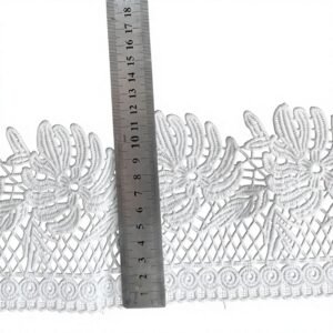 Floral Guipure Lace Trim 12cm – Openwork Border