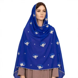 Chiffon Shawl – Butterfly with Scalloped Edge, Soft Drape