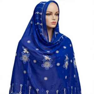 Chiffon Shawl – Eyelet with Scalloped Edge