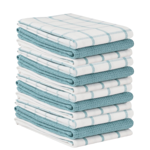 Cotton Waffle Weave Kitchen Towel – Yarn Dyed Check