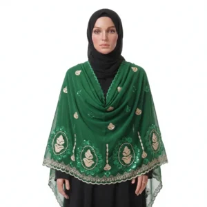 Chiffon Shawl – Floral, Long Daily Wrap