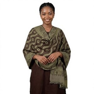 Woven Jacquard Paisley Fringed Shawl