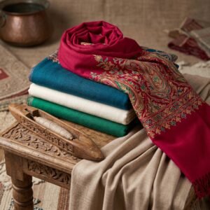Jacquard Pashmina-Style Shawls