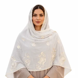 Chiffon Shawl – Floral with Stone Work, Daily Wear