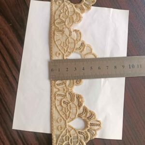 Sequin Cutwork Lace Edging – Scallop Embroidery