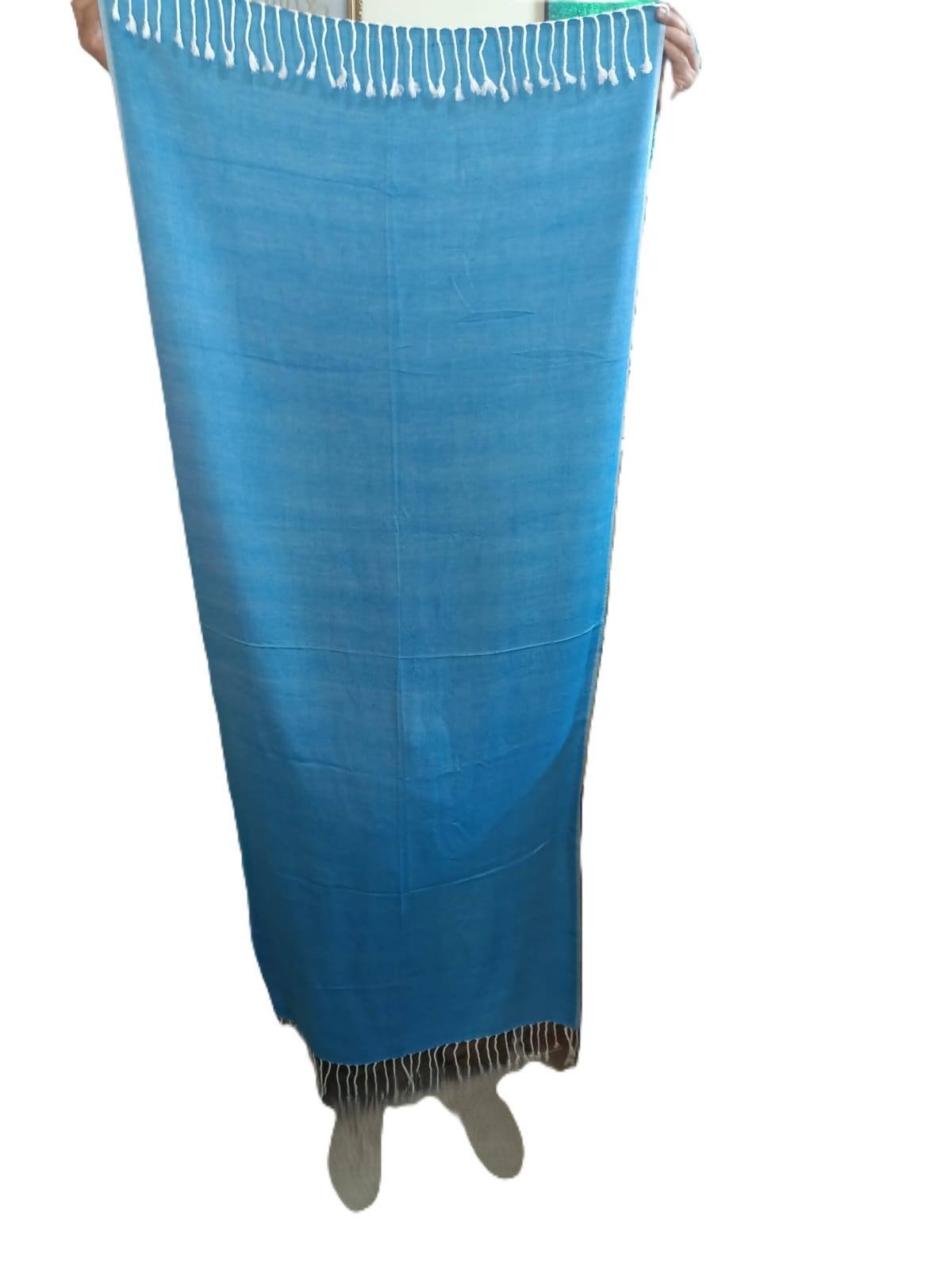 Flamingo Print Wrap Scarf – Fringed Beach Cover (view 3)