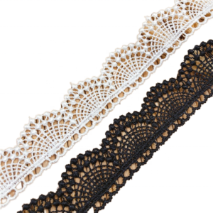 Water Soluble Scalloped Lace Trim 2.4cm – Narrow Edging