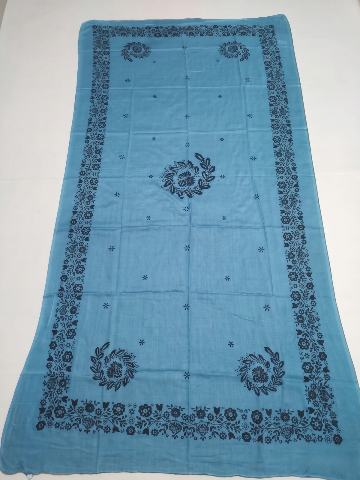 Floral Lace Print Viscose Shawl (view 3)