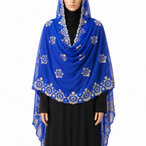 Swiss Voile Shawl – Mandala Border