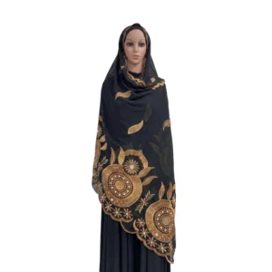 Chiffon Shawl – Floral, Long Wrap