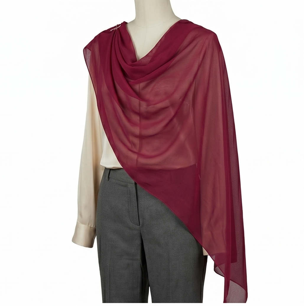 Viscose Shawl – Plain Dyed Solid Colour (view 3)