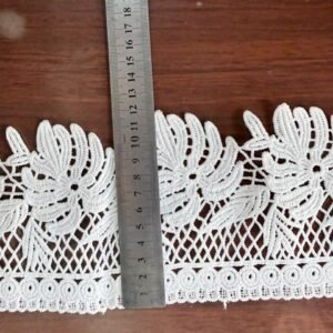 Guipure Border Lace Trim 12cm – Floral Scalloped
