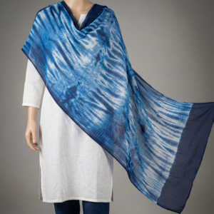 Floral Paisley Tie-Dye Stole, 180 x 70 cm