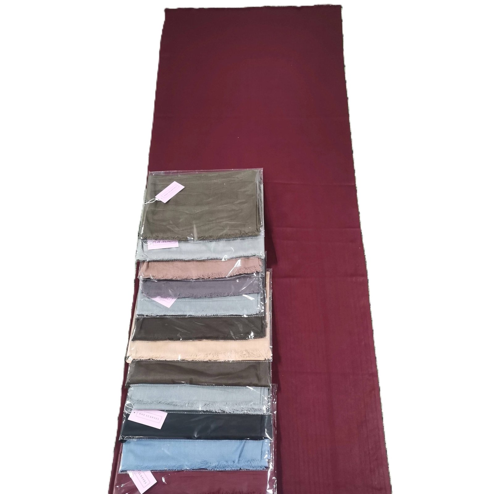Viscose Shawl – Plain Dyed Solid Colour (view 6)