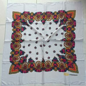 Polyester Floral Digital Print Square Scarf