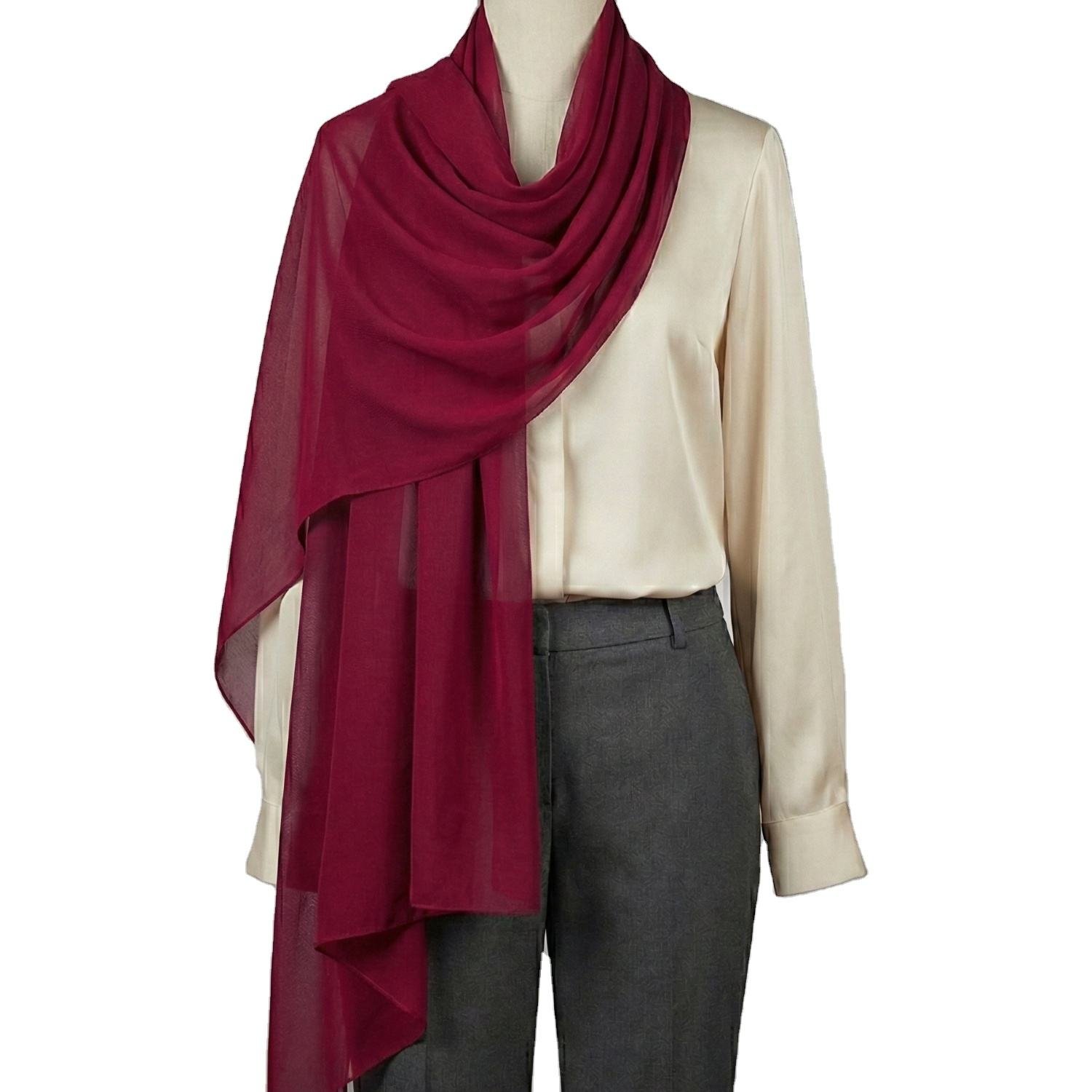 Viscose Shawl – Plain Dyed Solid Colour (view 2)