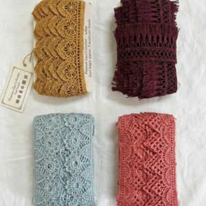 Guipure Lace Trim 3.5cm – Multicolour Floral Embroidery
