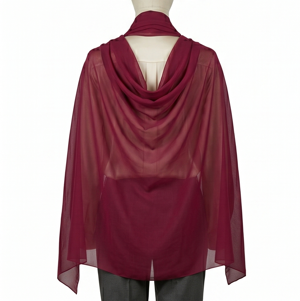 Viscose Shawl – Plain Dyed Solid Colour (view 4)