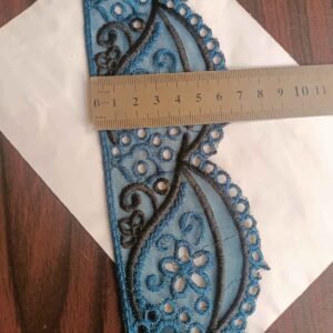 Two Tone Cutwork Lace Trimming – Contrast Embroidery