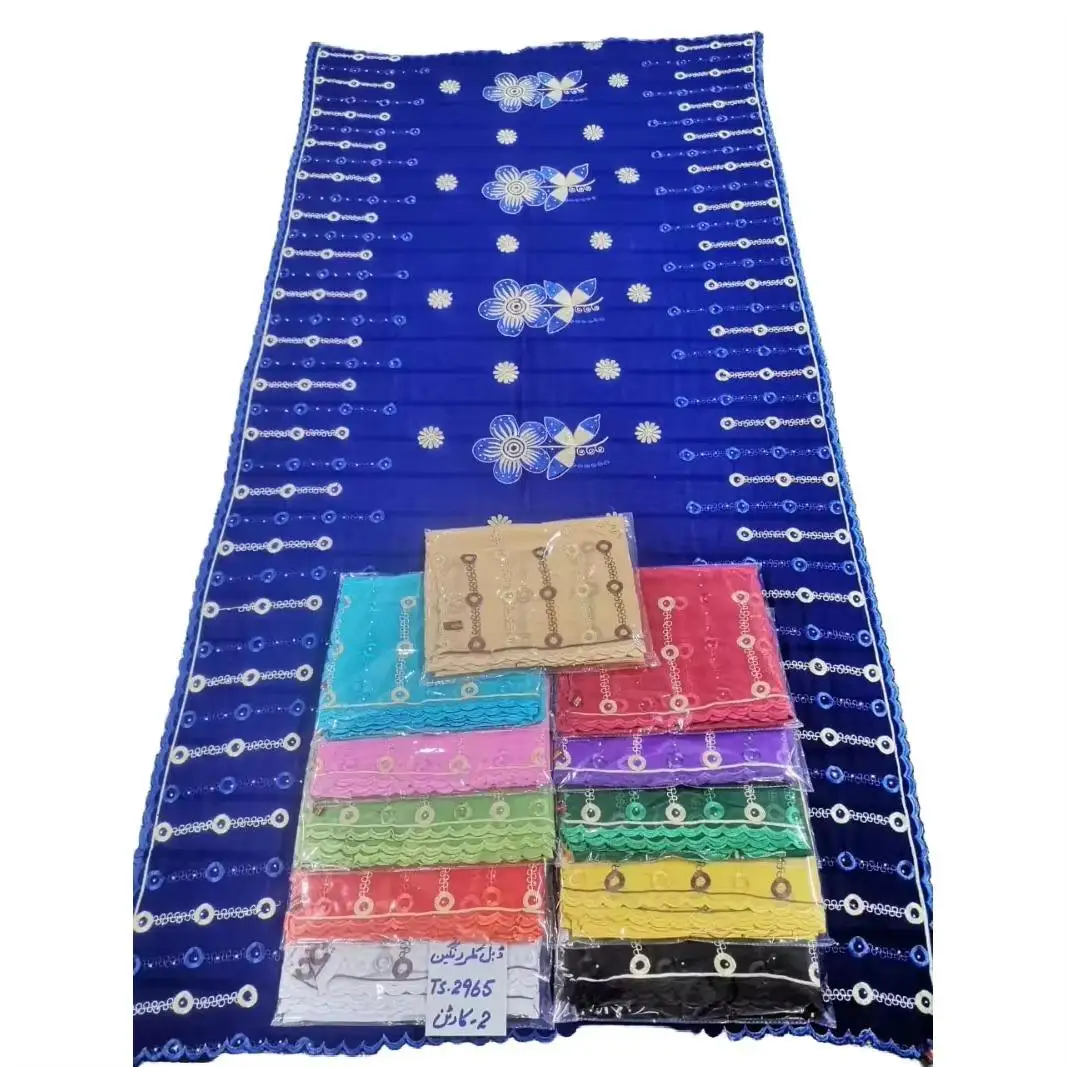 Chiffon Shawl – Eyelet with Scalloped Edge (view 3)