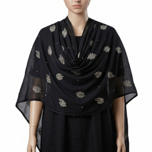Swiss Voile Shawl – Paisley Leaf